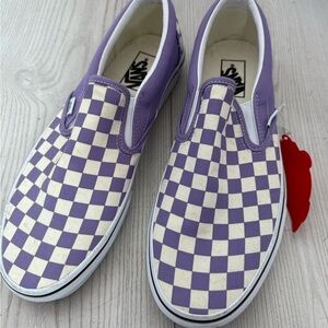 Vans checkerboard purple